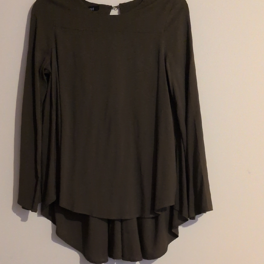 Very J Olive Tunic Top